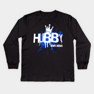 Hubby est 2024 Kids Long Sleeve T-Shirt